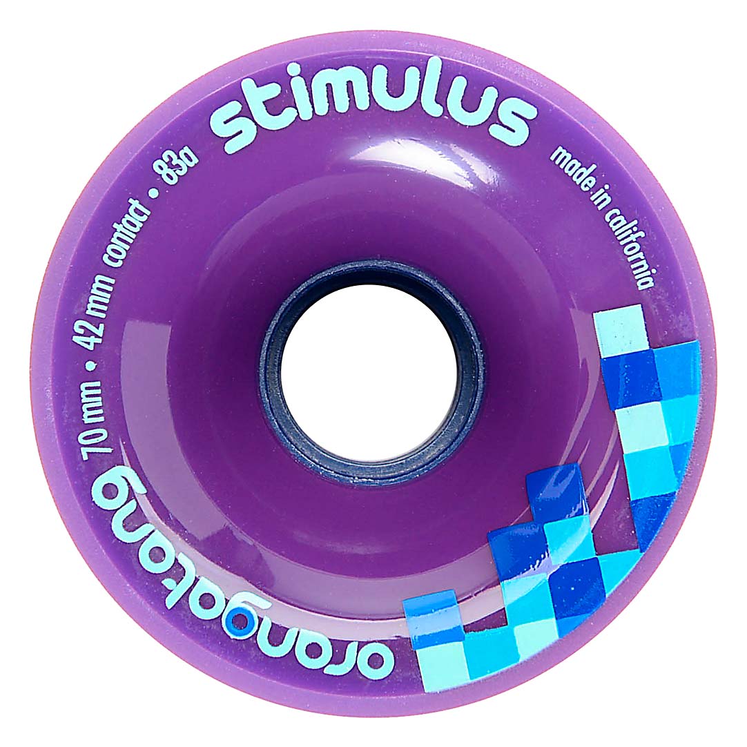 Orangatang Stimulus Longboard Cruiser Wheels Purple 70MM 86A