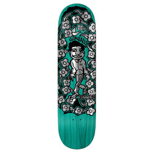 Krooked Mark Gonzales Sweatpants Foil Skateboard Deck 8.5"