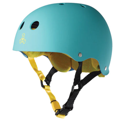 Triple Eight Sweatsaver Helmet Baja Teal Rubber (Multiple Sizes Available)