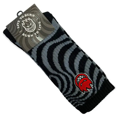 Spitfire Bighead Fill Embroidered Swirl Socks