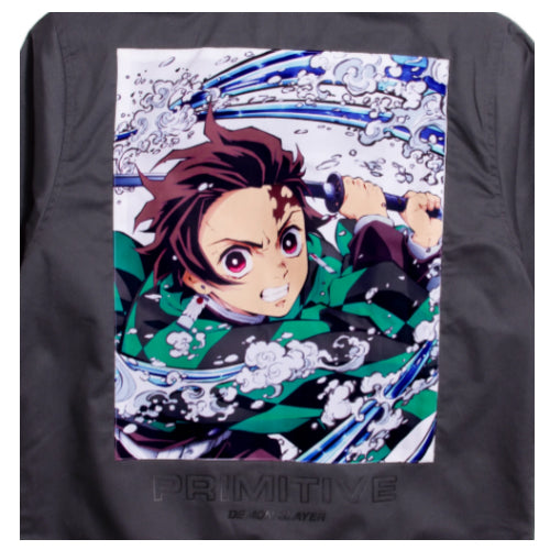 Primitive X Demon Slayer Tanjiro Utility Jacket - Charcoal