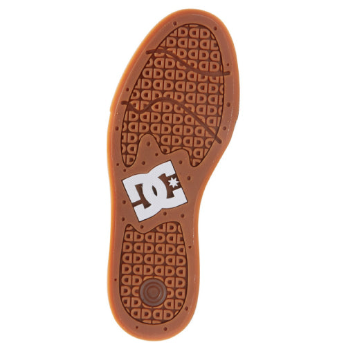 DC Teknic S Tan, Green Suede Skate Shoe