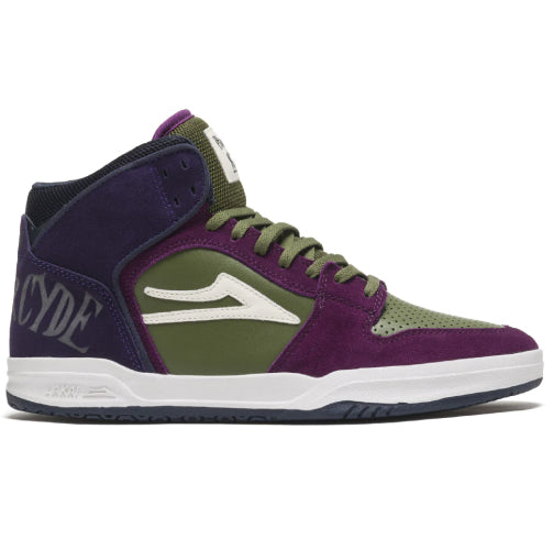 Lakai X Pharcyde Telford Grape, Olive Suede Skate Shoe
