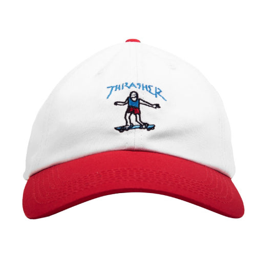 Thrasher Mark Gonzales Old Timer Hat - White/Red