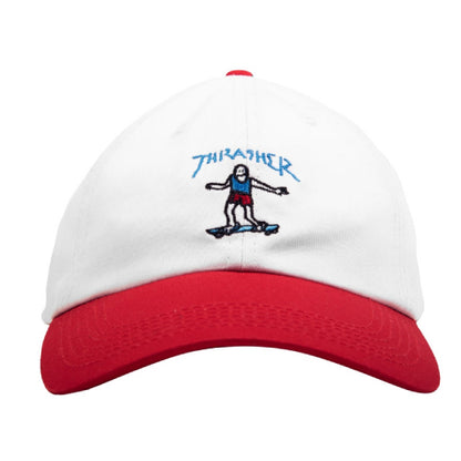 Thrasher Mark Gonzales Old Timer Hat - White/Red