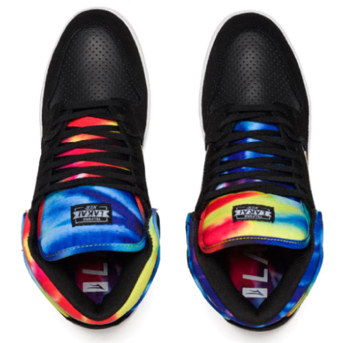 Lakai Telford Black Tie Dye Suede Skate Shoe