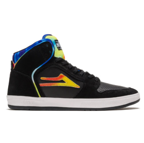 Lakai Telford Black Tie Dye Suede Skate Shoe