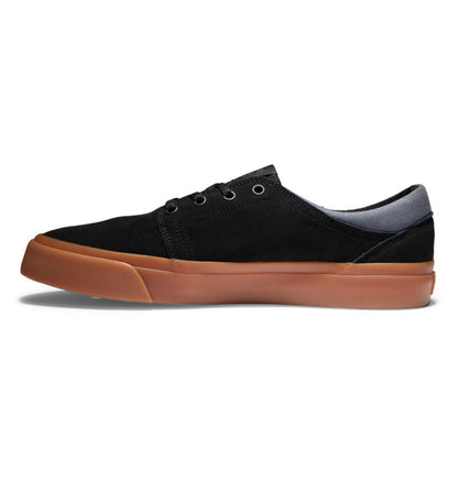 DC Trase Suede Black/Grey/White Skate Shoe