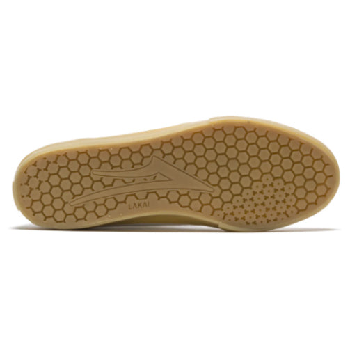 Lakai Manchester White, Glow in the Dark Suede Skate Shoes