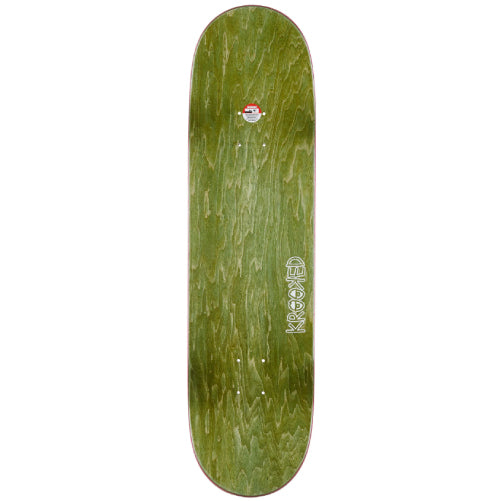 Krooked Team Wild Style Flowers Skateboard Deck Teal 8.5"
