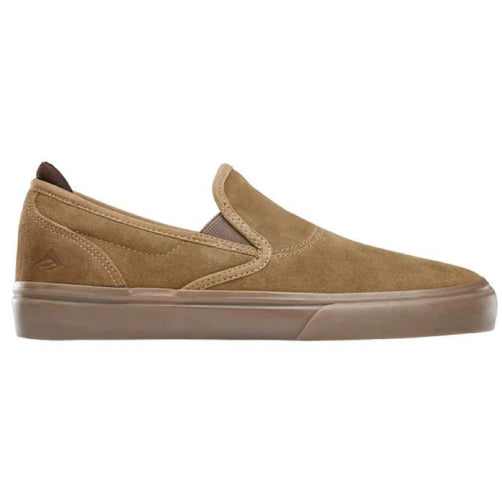Emerica Wino G6 Slip On Brown, Gum Skate Shoe