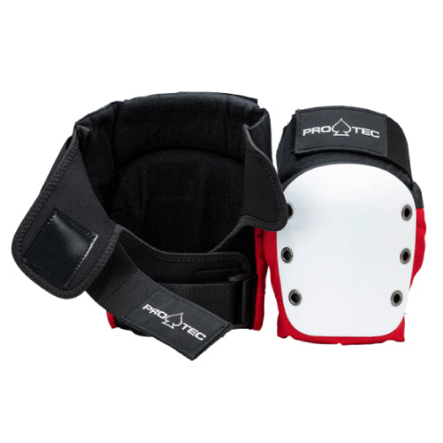 Pro-Tec Jr. Street Open Back Pad Set - Red/White/Black