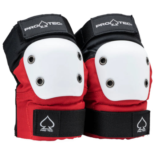 Pro-Tec Jr. Street Open Back Pad Set - Red/White/Black