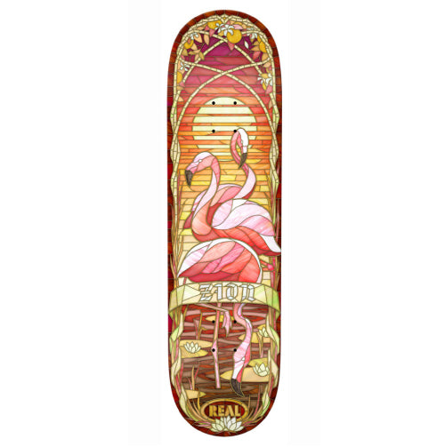 Real Zion Wright Cathedral Flamingo Skateboard Deck 8.28"