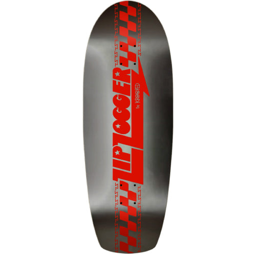 Krooked Zip Zogger Black Foil Shaped Skateboard Deck 10.75"